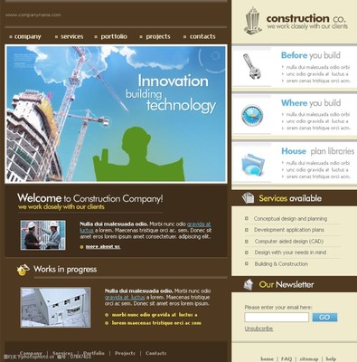 国外企业网站设计 以图片与网页构筑品牌数字化堡垒